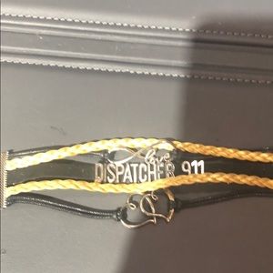 5/$25.00 Dispatchers 911 bracelet leather